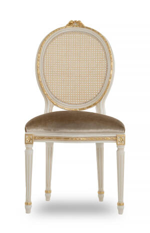 AC-7939 Louis XVI Side Chair with Vienna Straw Back - Image 2
