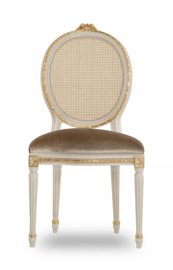 AC-7939 Louis XVI Side Chair with Vienna Straw Back