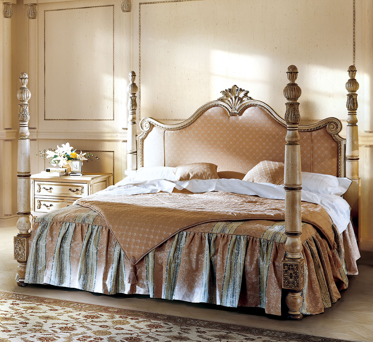 AC-9630-21 King Size Bed, Upholstered - Image 1