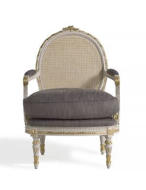 AC-5509 Louis XV Vienna Straw Armchair - Image 4