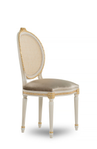 AC-7939 Louis XVI Side Chair with Vienna Straw Back