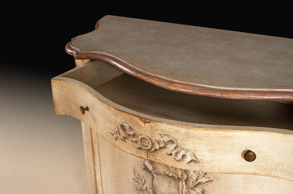 BAR-101 Rustic Hand Painted Credenza