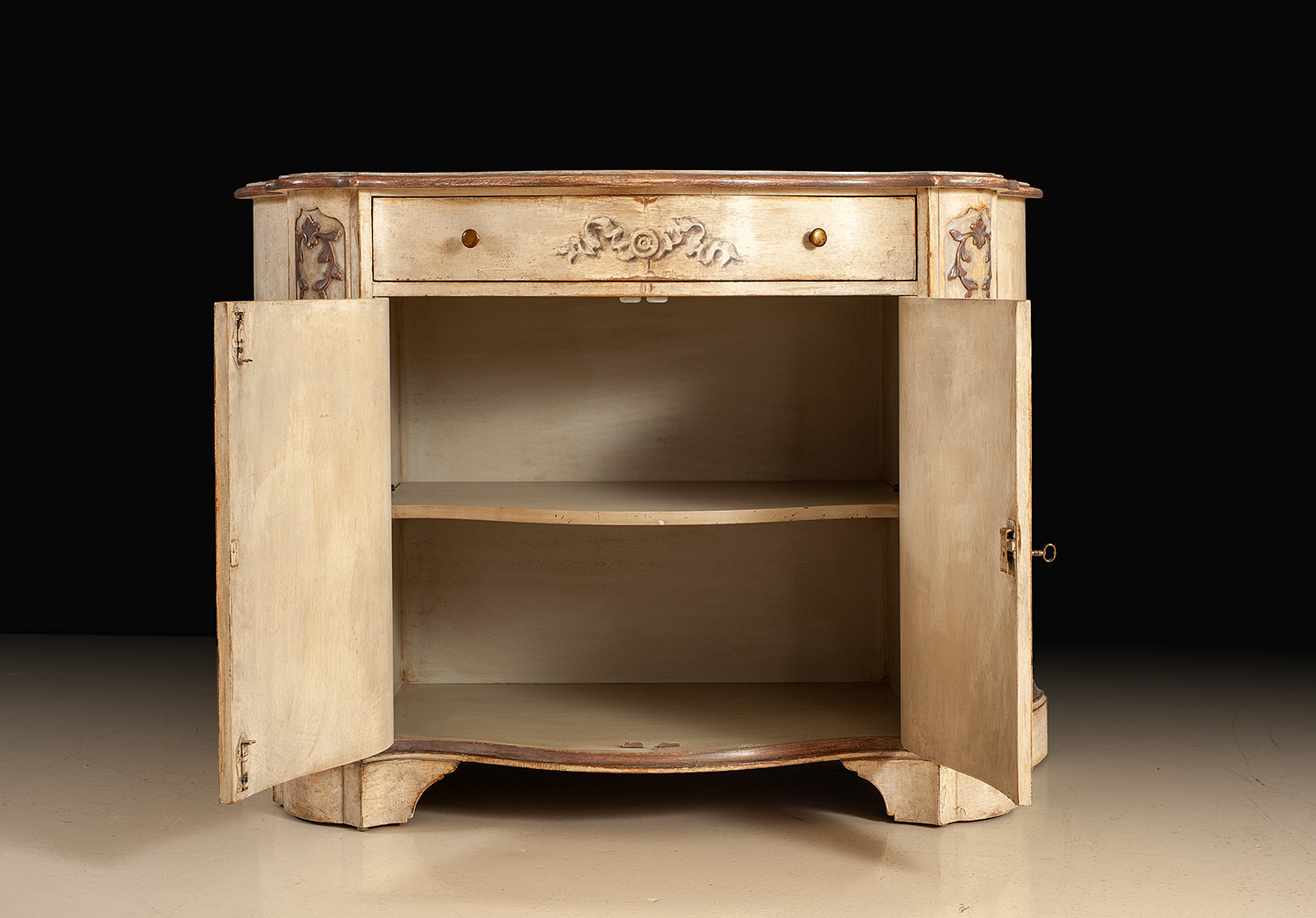 BAR-101 Rustic Hand Painted Credenza - Image 2