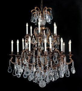BL-182 24 Lts. Chandelier Oxide Finish # F20