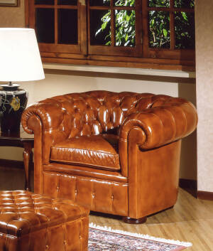 OR-238-A English Chesterfield Arm Chair