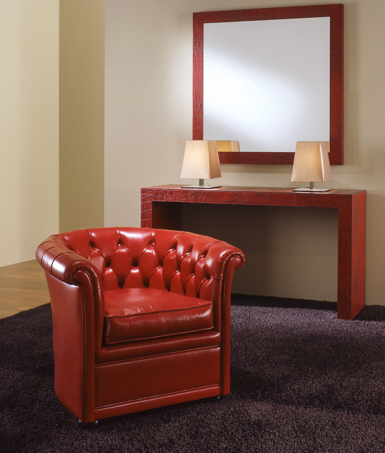 OR-240-A Transitional Leather Armchair - Image 1