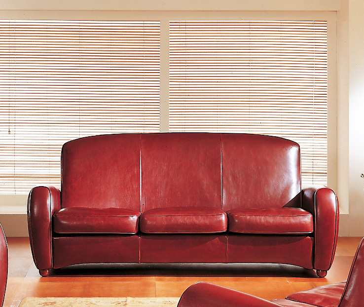 OR-243-3S Transitional Leather Sofa - Image 1