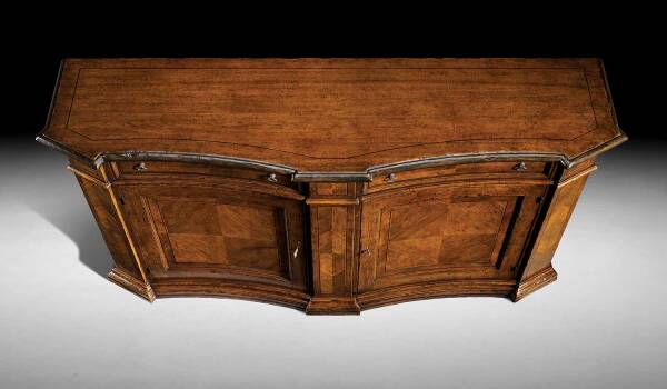 FM-466 Sideboard w/ Herringbone Pattern Veneer