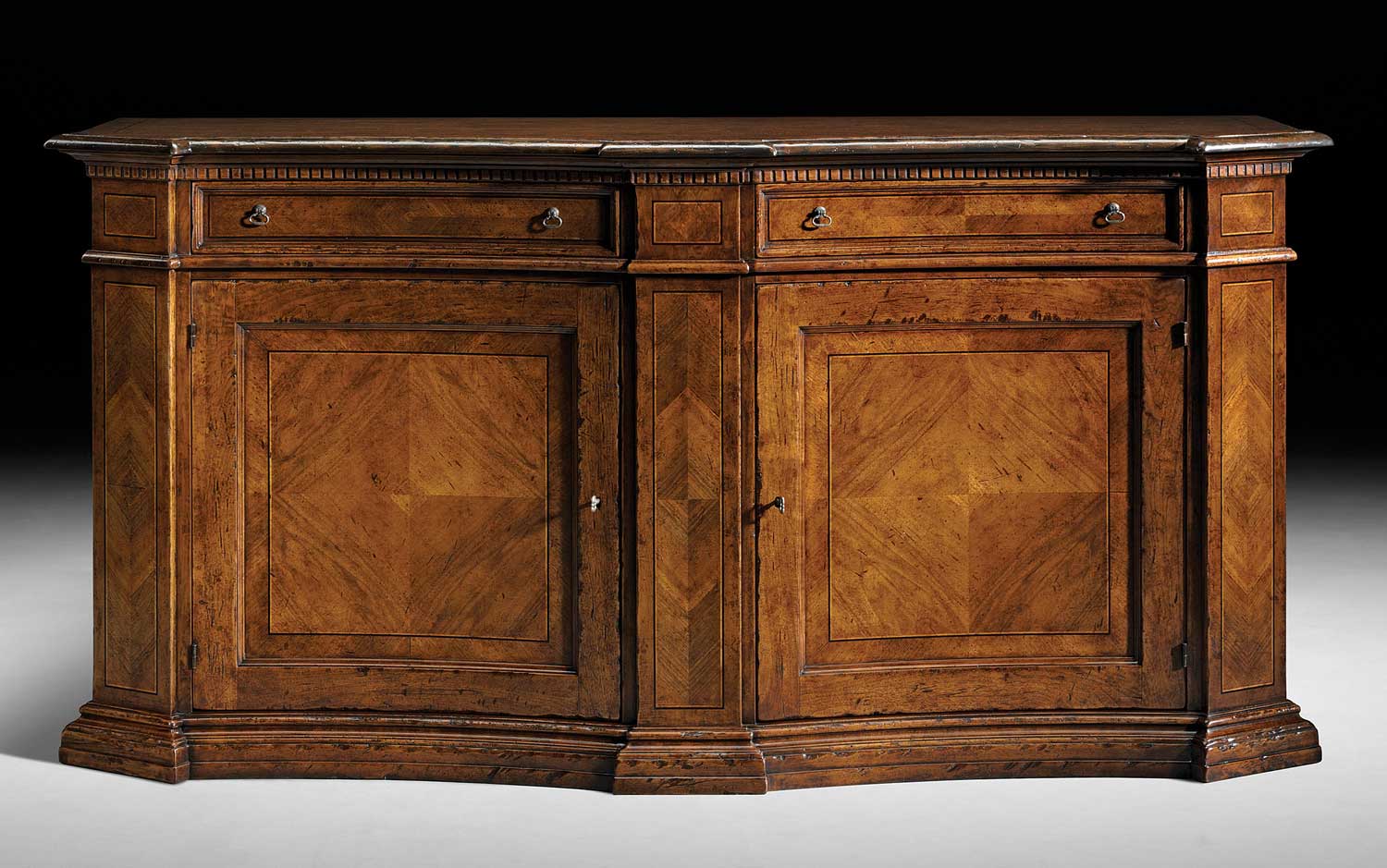 FM-466 Sideboard w/ Herringbone Pattern Veneer - Image 1