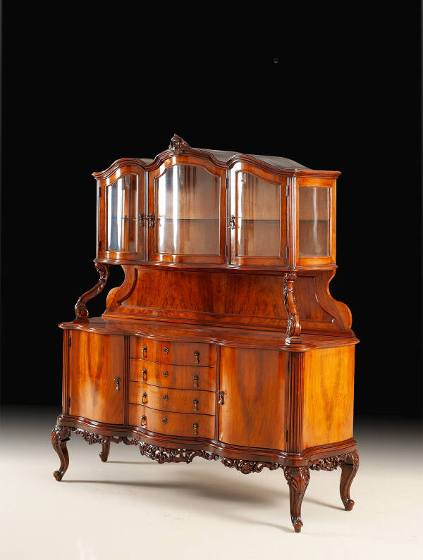 PM-223 Antique Buffet and Hutch