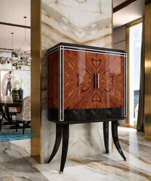 VG-6002 Rosewood Bar Cabinet - Image 4