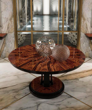 VG-3006 Rosewood Round Dining Table - Image 3