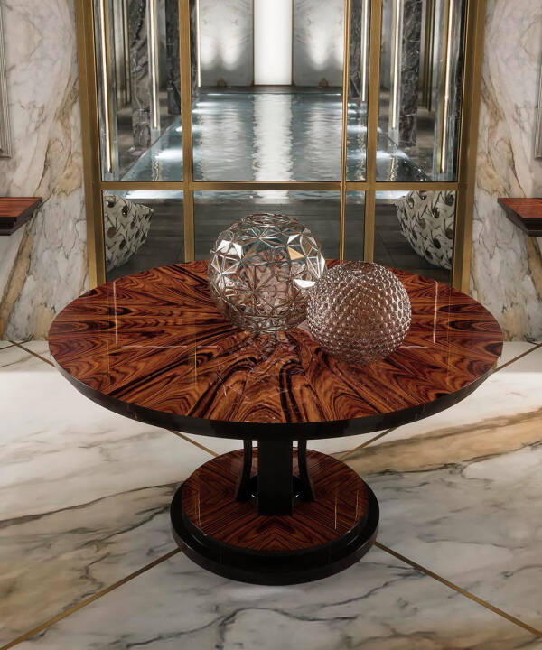VG-3006 Rosewood Round Dining Table