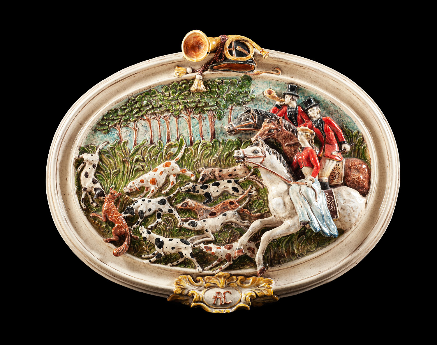 CEC-526 Terracotta Wall Panel Fox Hunt - Image 1