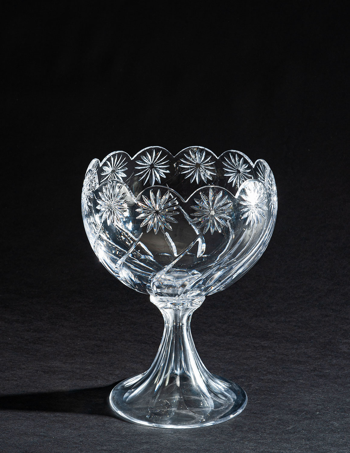 CEV-010341TR Footed Round Clear Crystal Bowl - Image 1