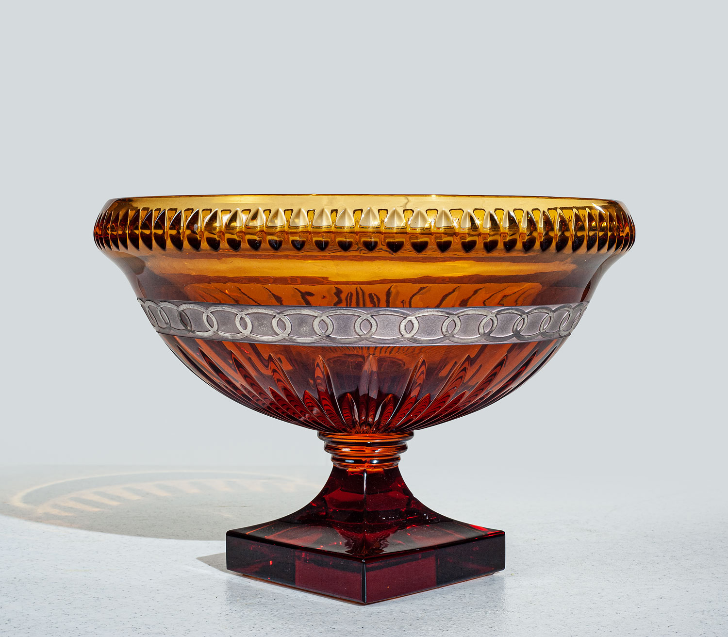 CEV-040285AA Amber Crystal Bowl - Image 1