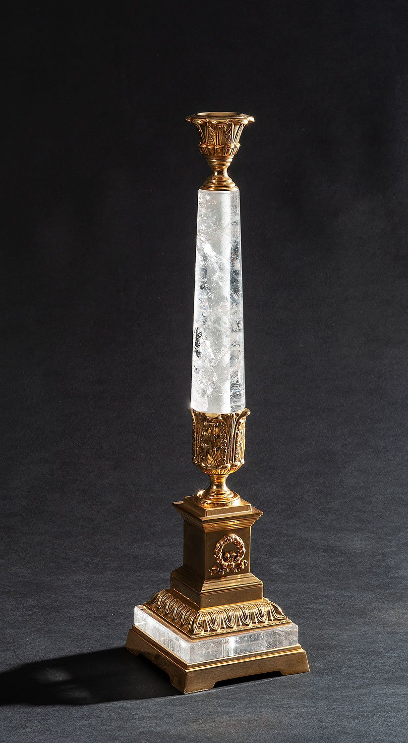 LD-TETI-CS Rock Crystal Candlestick - Image 1