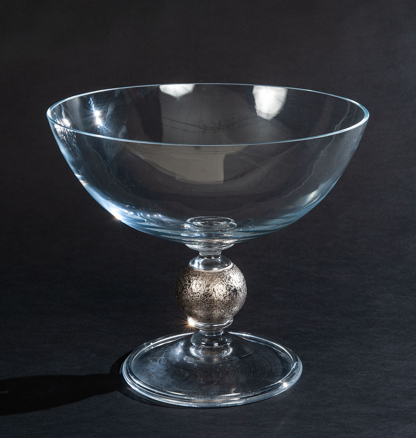 VE-CP-690-1PL Clear Crystal Fruit Bowl - Image 1