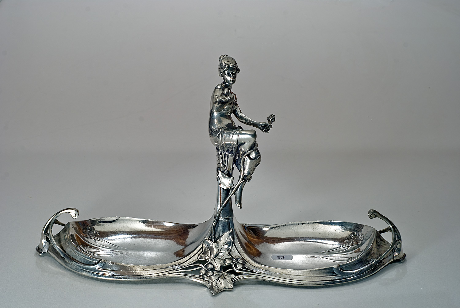 CDP-170 Pewter Candy Dish - Image 1