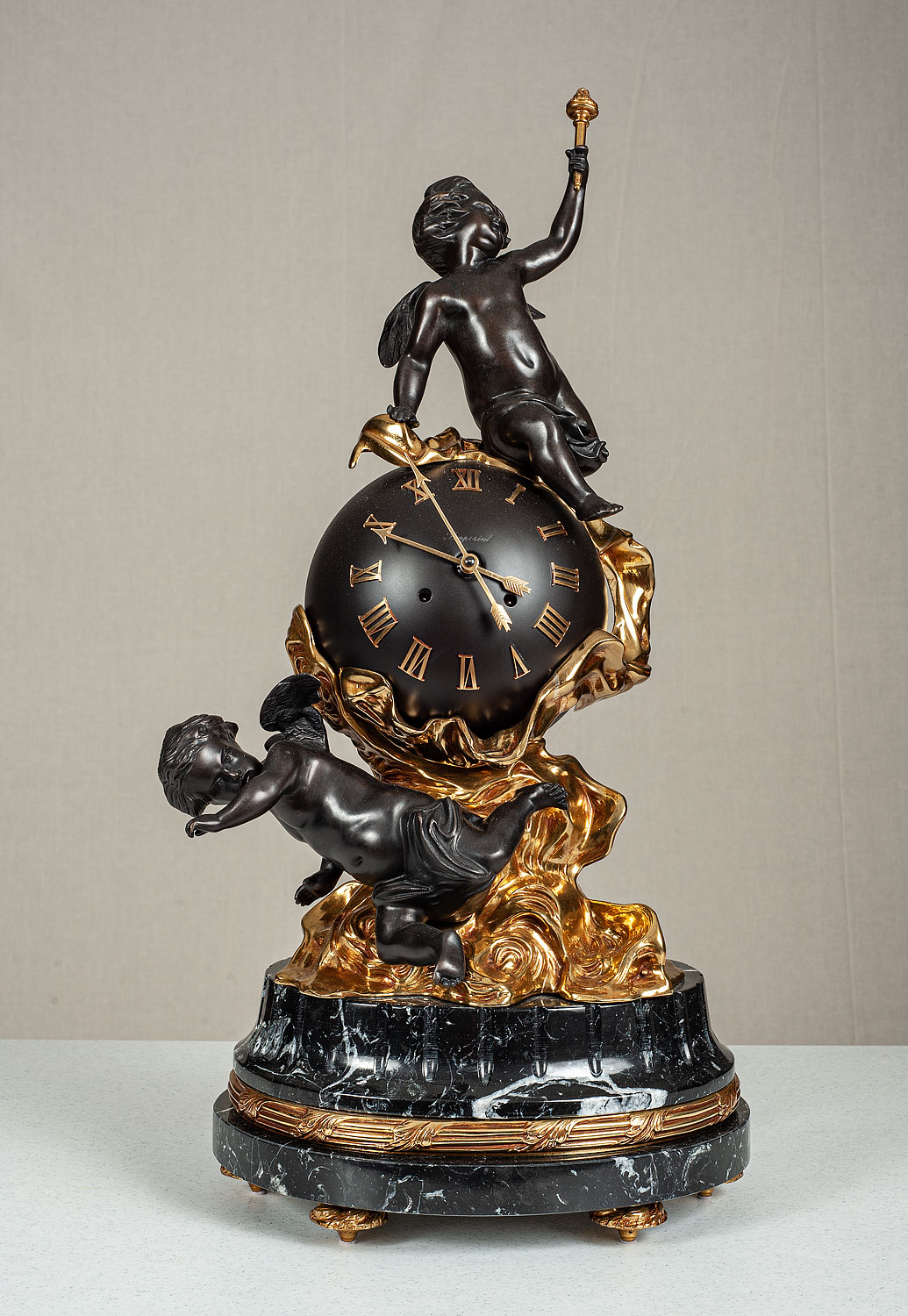 F-OB-80 Marquinia Marble Mantel Clock - Image 1