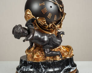 F-OB-80 Marquinia Marble Mantel Clock - Image 2