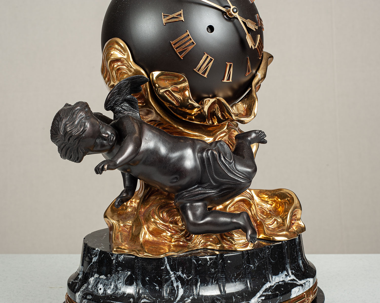 F-OB-80 Marquinia Marble Mantel Clock - Image 2