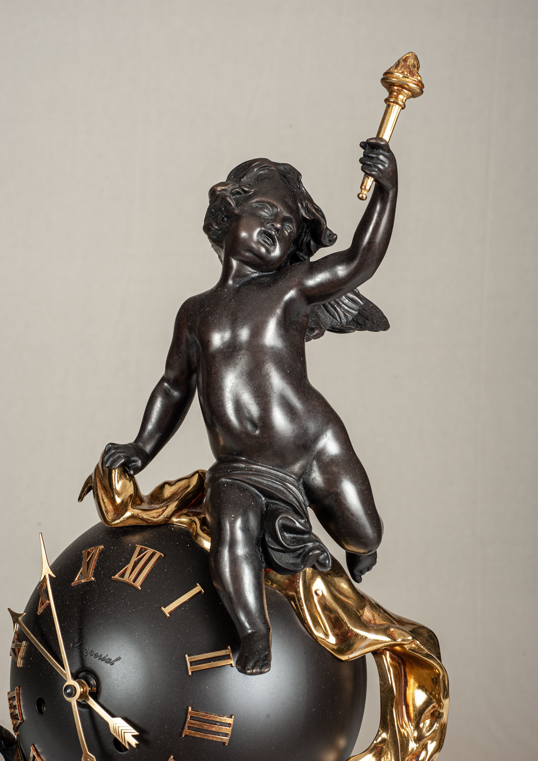 F-OB-80 Marquinia Marble Mantel Clock - Image 3