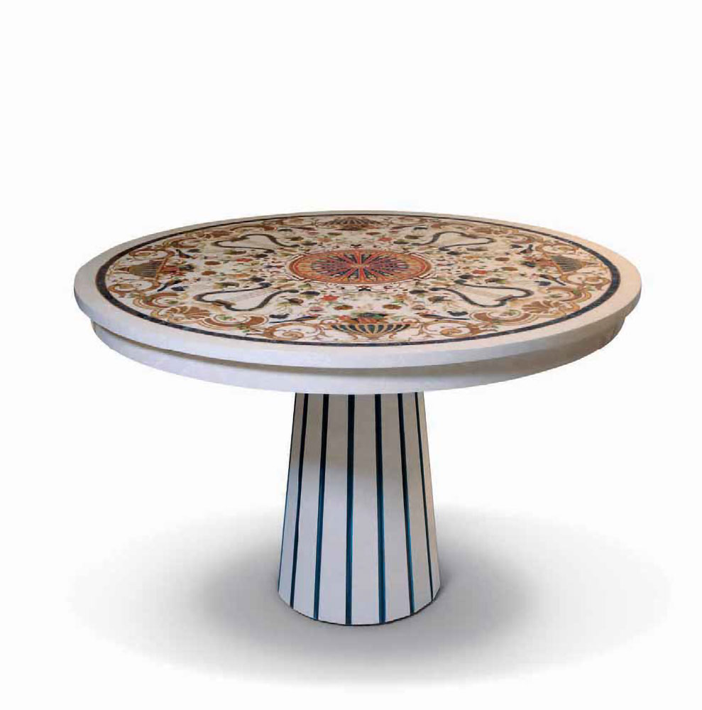 MN-A-155 Inlaid Round Table - Image 1