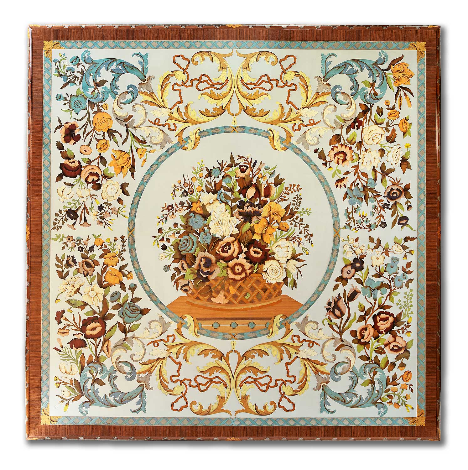 MN-A-815 Grand Italian Intarsia Coffee Table - Image 2