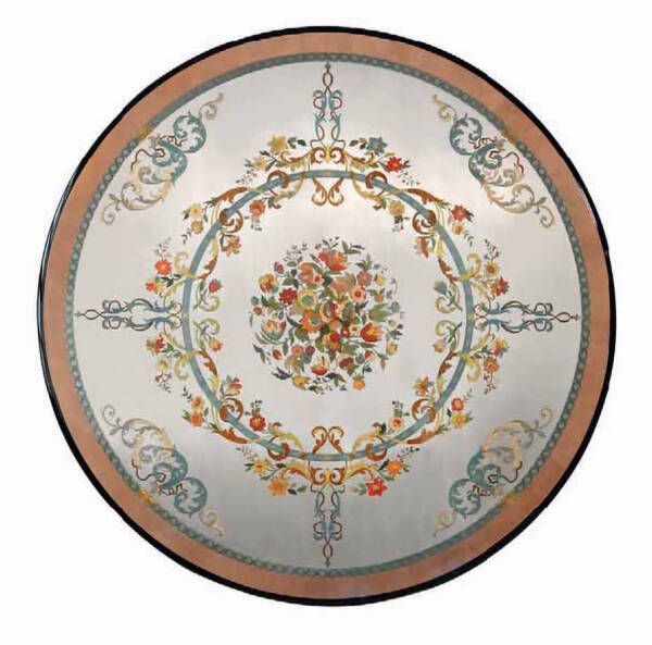 MN-822 Italian Intarsia Dining Table