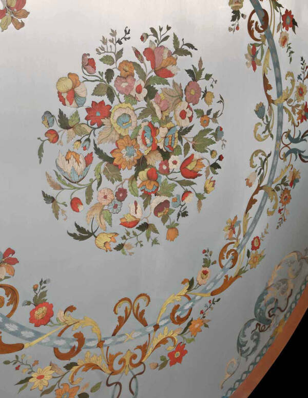 MN-822 Italian Intarsia Dining Table