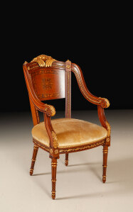 GL-DM-12 Inlaid Louis XVI arm chair