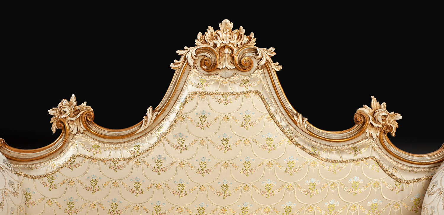 GL-DM-13 Antique painted Italian bench - Image 4