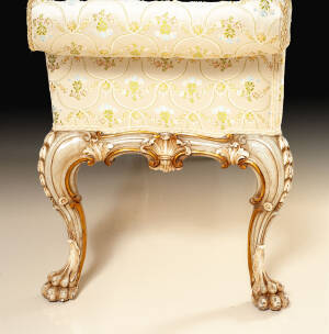 GL-DM-13 Antique painted Italian bench - Image 7