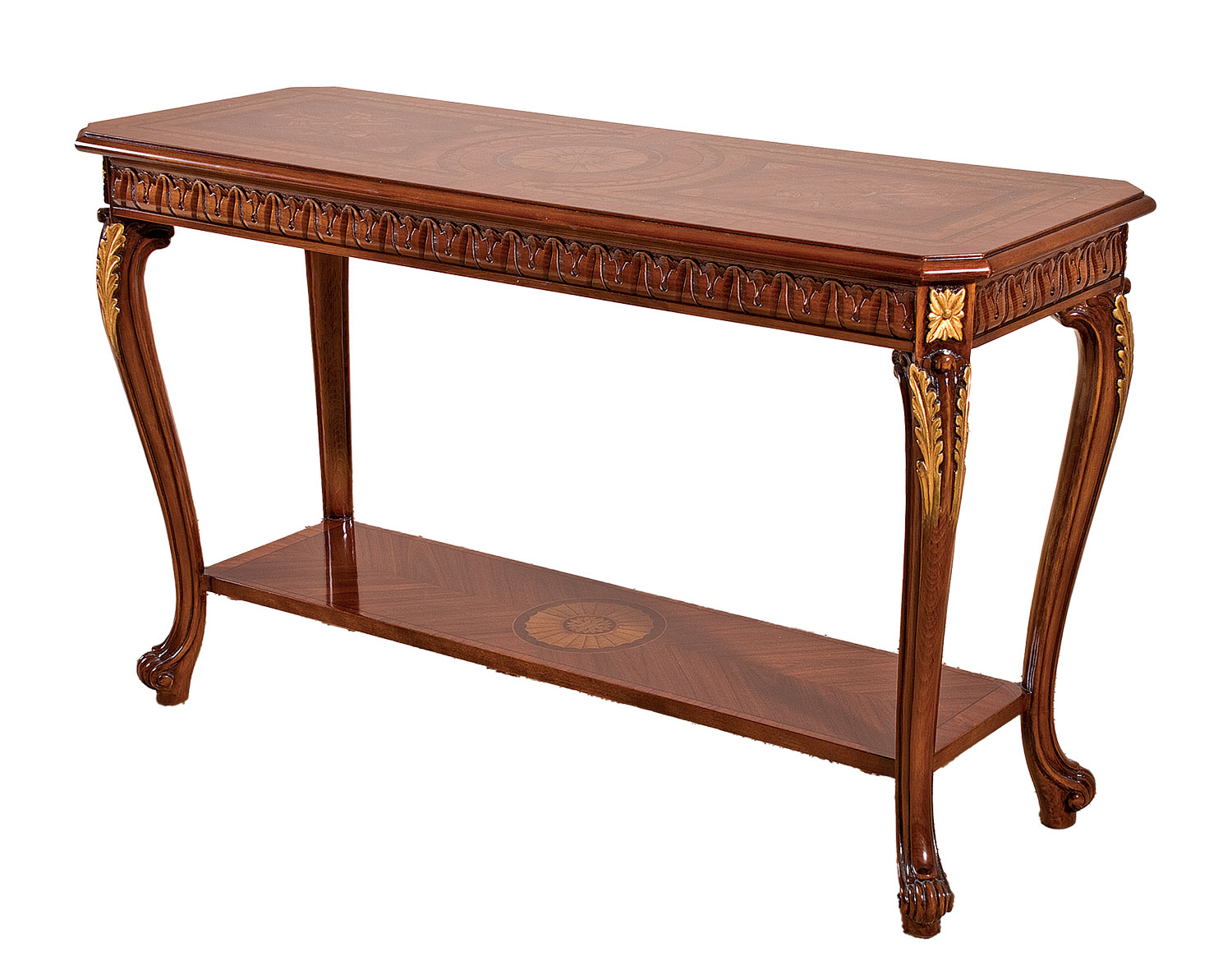 MN-1178/BF Italian Console Table W / Inlaid Top - Image 1