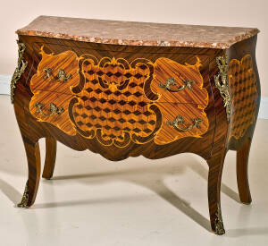 MN-338 Chest w/ Breccia Marble Top
