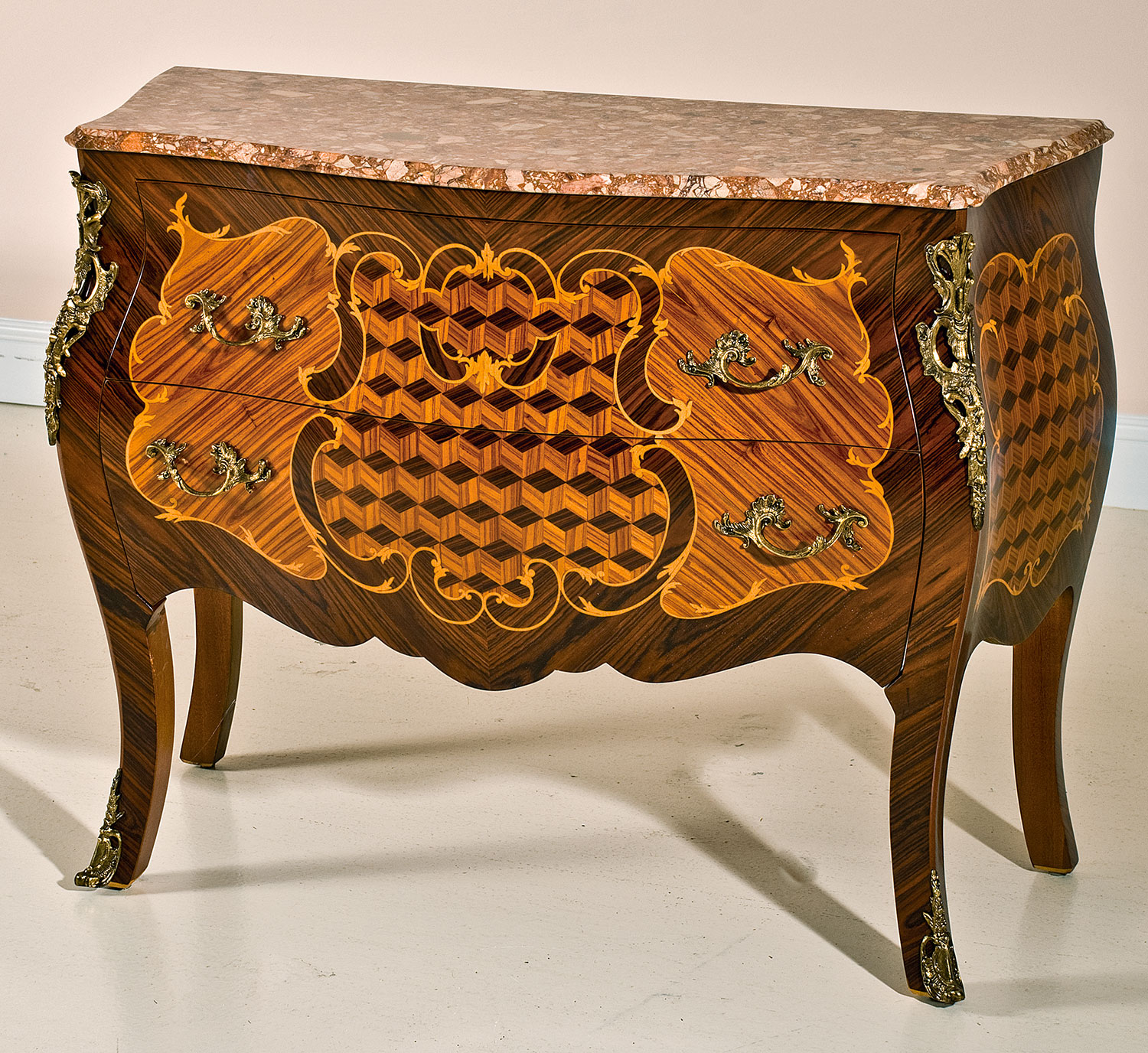 MN-338 Chest w/ Breccia Marble Top - Image 1