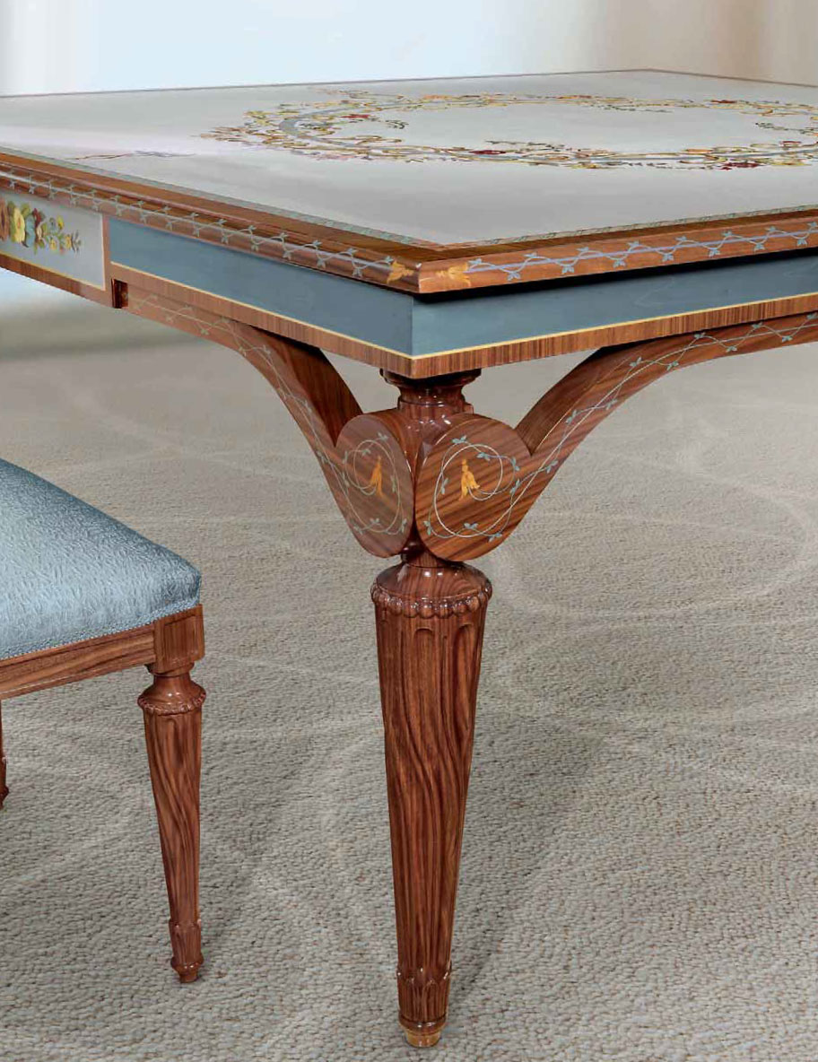 MN-A-800 Italian Intarsia Dining Table - Image 2