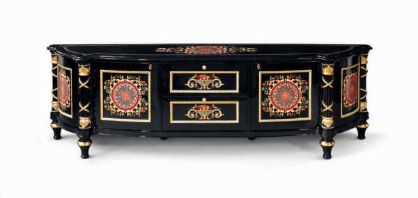 MN-E-153 Inlaid Ebony TV Cabinet