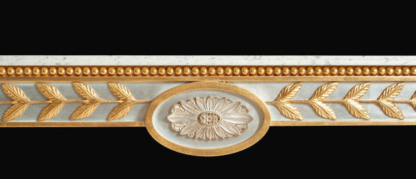 CAP-295 Gilded console with Carrara marble