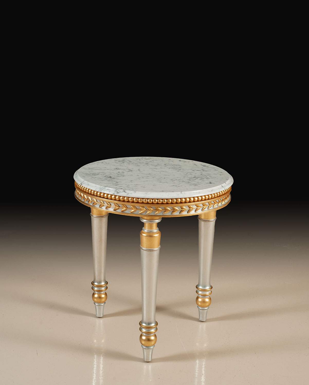 CAP-296 Gilded Carrara marble lamp table - Image 1