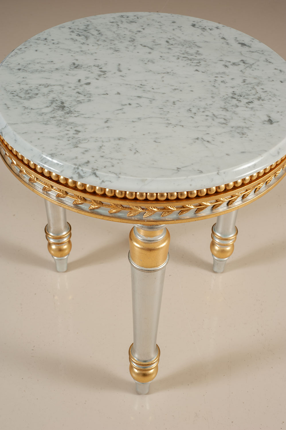 CAP-296 Gilded Carrara marble lamp table - Image 2