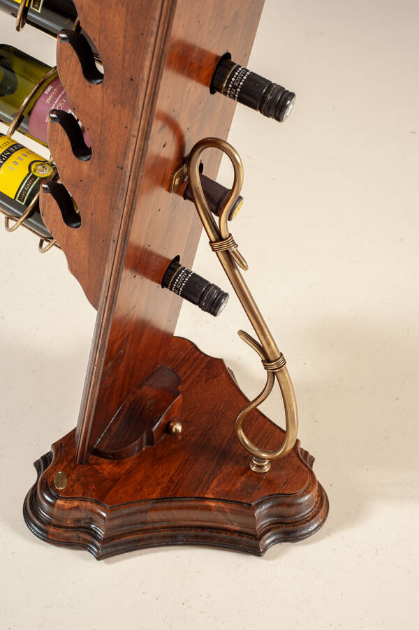 FC-3318 Free Standing Wine & Glasses Rack