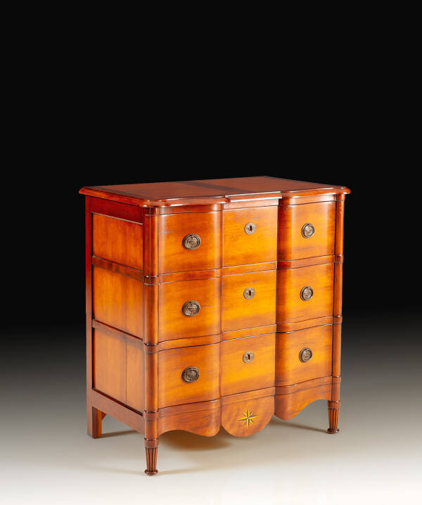 LB-50220 French cherry three-drawer chest