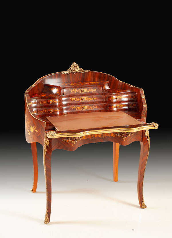 MN-138-BV Inlaid rosewood ladys writing desk