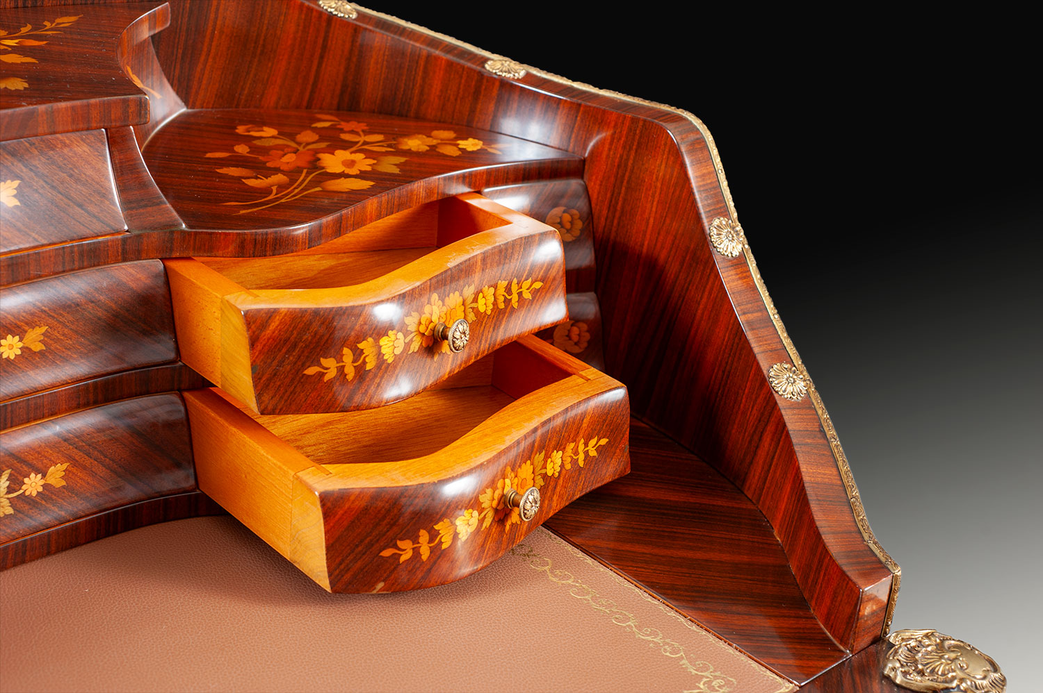 MN-138-BV Inlaid rosewood ladys writing desk - Image 4