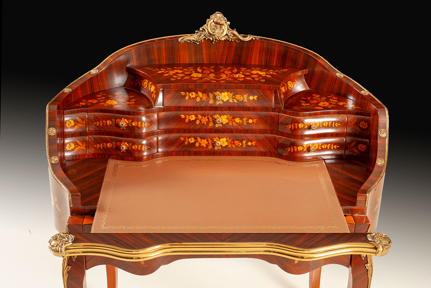 MN-138-BV Inlaid rosewood ladys writing desk - Image 6