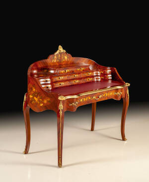 MN-140 Inlaid rosewood ladys writing desk - Image 2