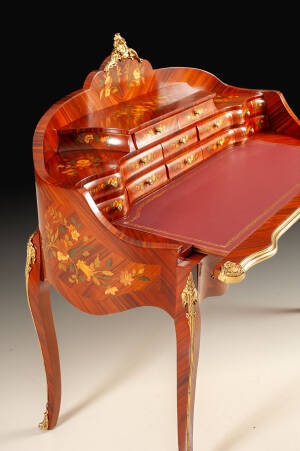 MN-140 Inlaid rosewood ladys writing desk - Image 5