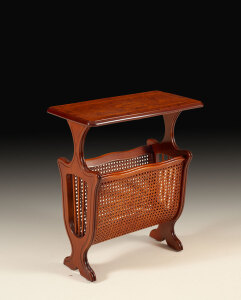 MN-538 Inlaid cherry magazine rack